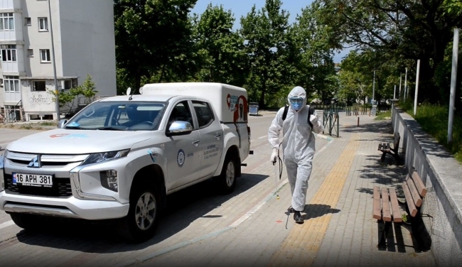 Yıldırım'da ilaçlama çalışmaları devam ediyor
