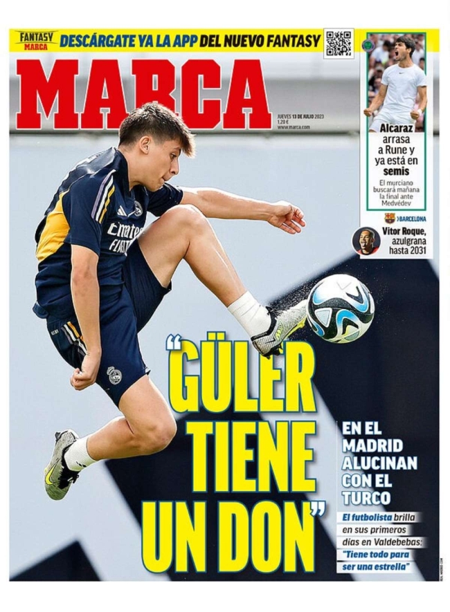 İspanyol gazeteci: 'Arda Güler'in Messi'yi anımsatan hareketleri var'