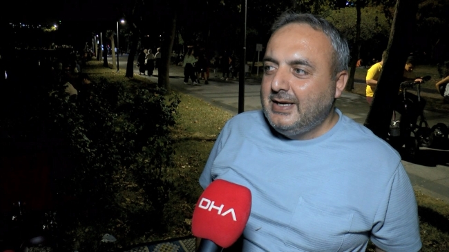 İstanbul'da sıcaktan bunalanlar parklara akın etti