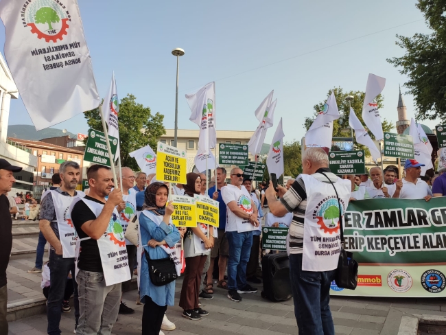 Bursa'da Kamu Emekçilerinden zam tepkisi!