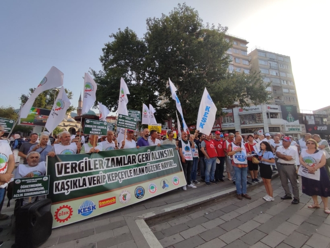 Bursa'da Kamu Emekçilerinden zam tepkisi!