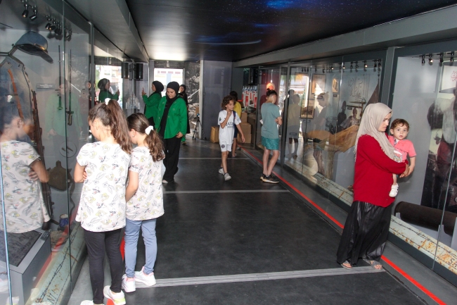 Çanakkale Savaşları Mobil Müzesi'ne ziyaretçi akını
