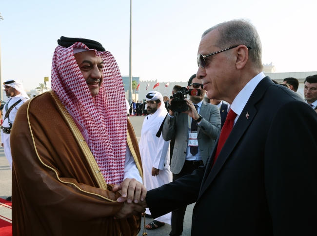 Cumhurbaşkanı Erdoğan Katar’da