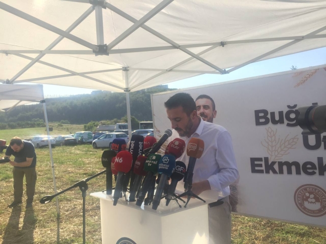 Yılın hasadı Kestel'de başladı