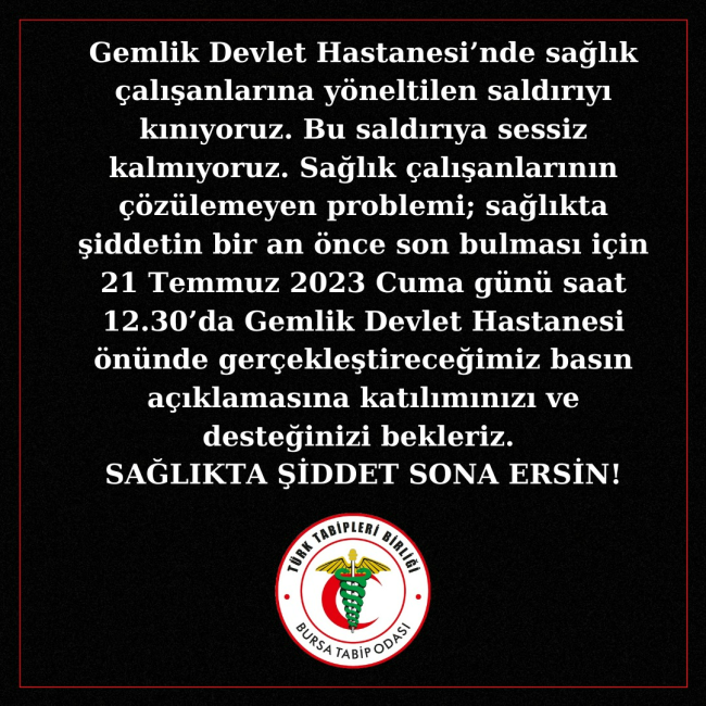 Gemlik Devlet Hastanesi'nde silahlı dehşet!