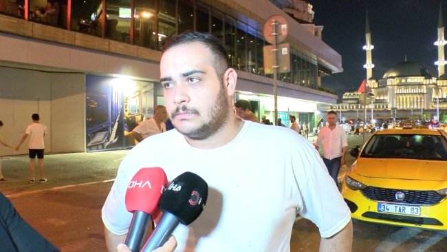 Taksim’de ticari taksilere alkol ve uyuşturucu denetimi