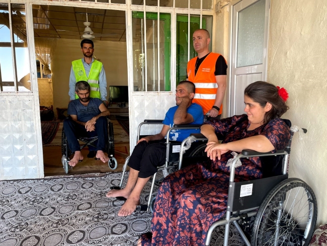 Hakkari Yeşilova'daki engeliler sevindirildi