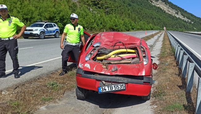 Samsun'da korkutan kaza!