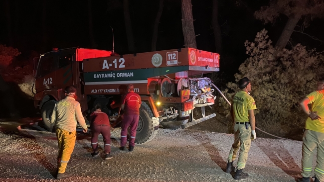 Çanakkale'de orman yangını! Müdahale başladı