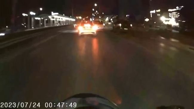 Bursa'da makas atarken kazadan kıl payı kurtuldu