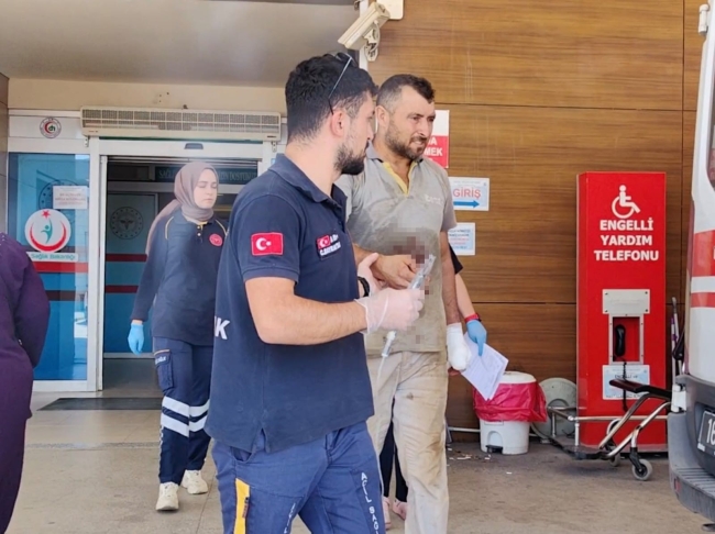 İnegöl'de inşaatta kaza: İşçinin parmağı koptu