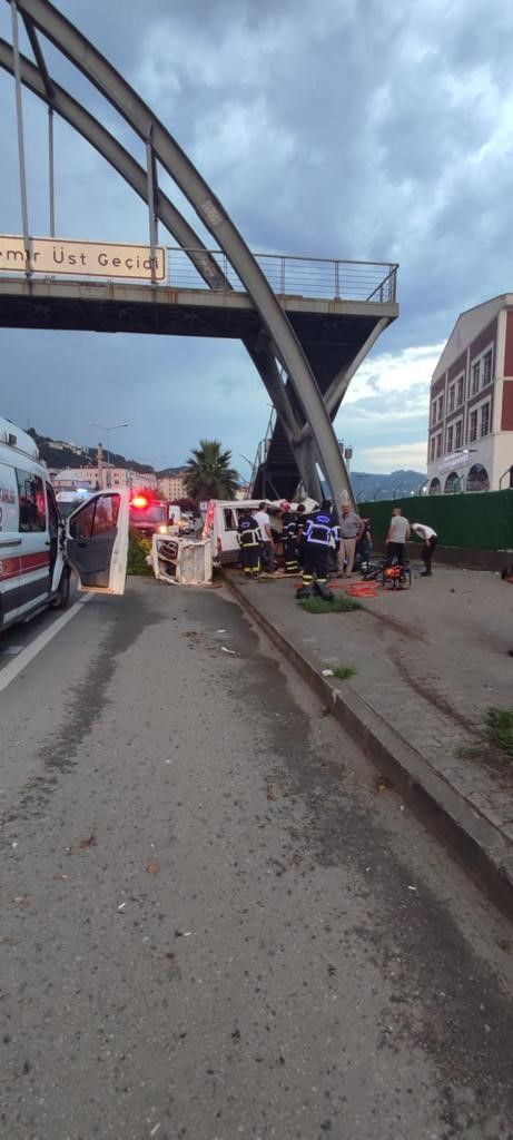 Giresun'da feci kaza! Çok sayıda yaralı var