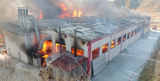 Kastamonu'da fabrika yangını
