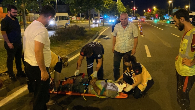 Tekirdağ'da alkollü sürücü işçiye çarptı