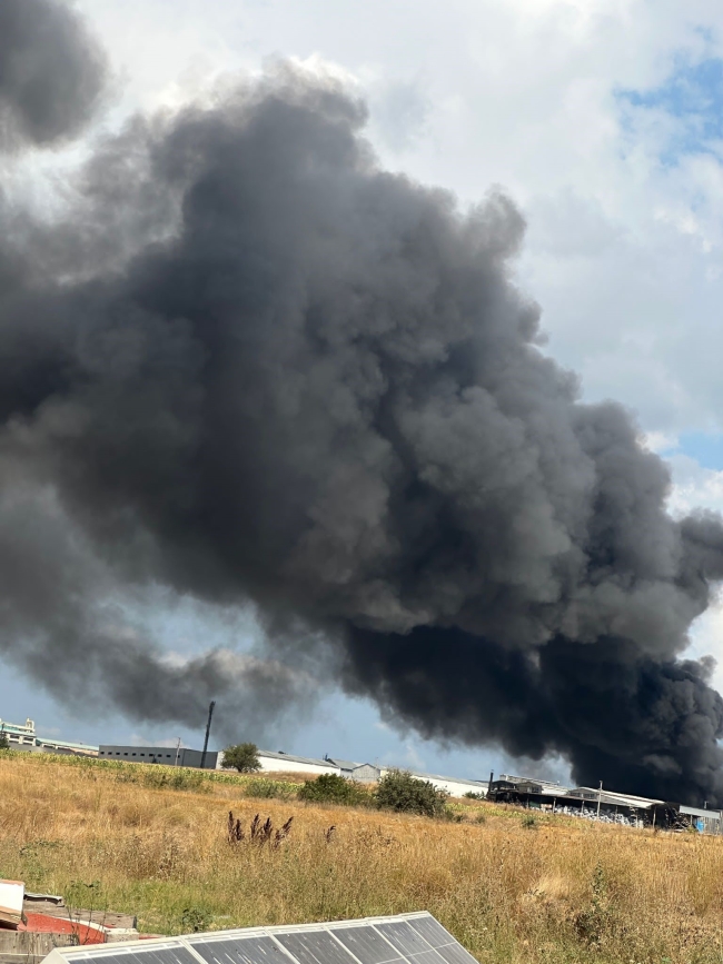 Tekirdağ'da kimya fabrikasında yangın