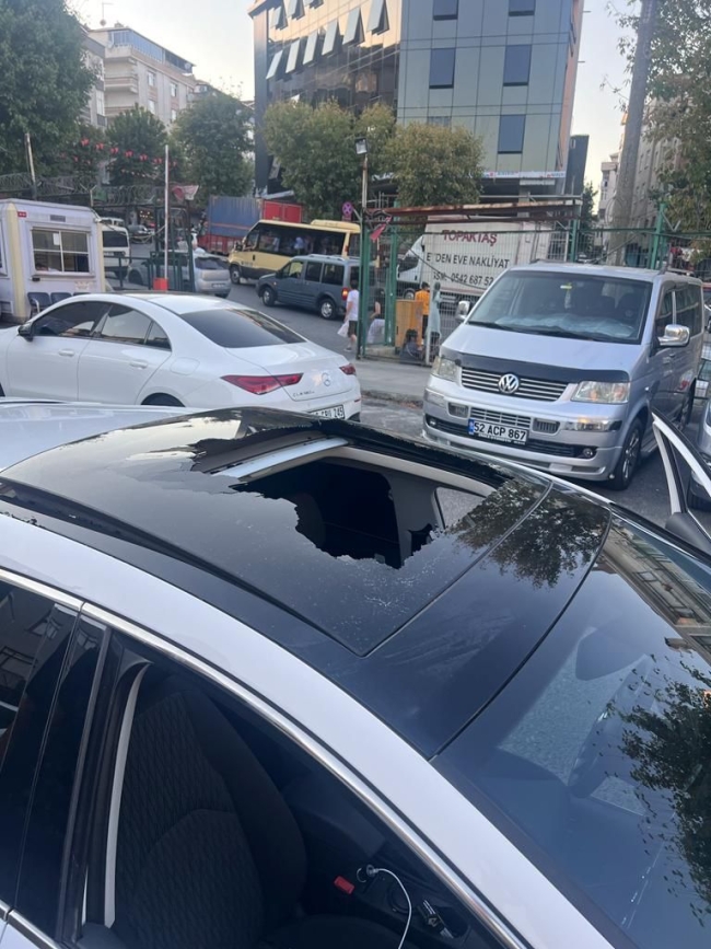 Akılalmaz olay! Kafasına tüp düştü
