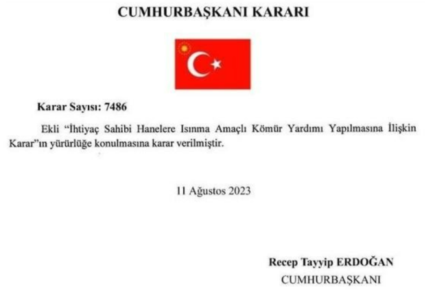 İhtiyaç sahibi ailelere kömür desteği!