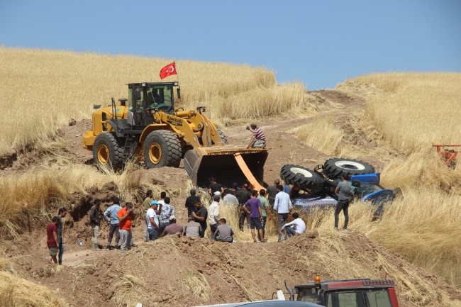 Sivas'ta 3 bin dönümlük buğday tarlası kül oldu