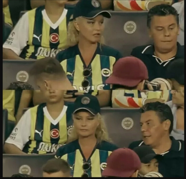 Müge Anlı eşiyle Fenerbahçe maçına gitti