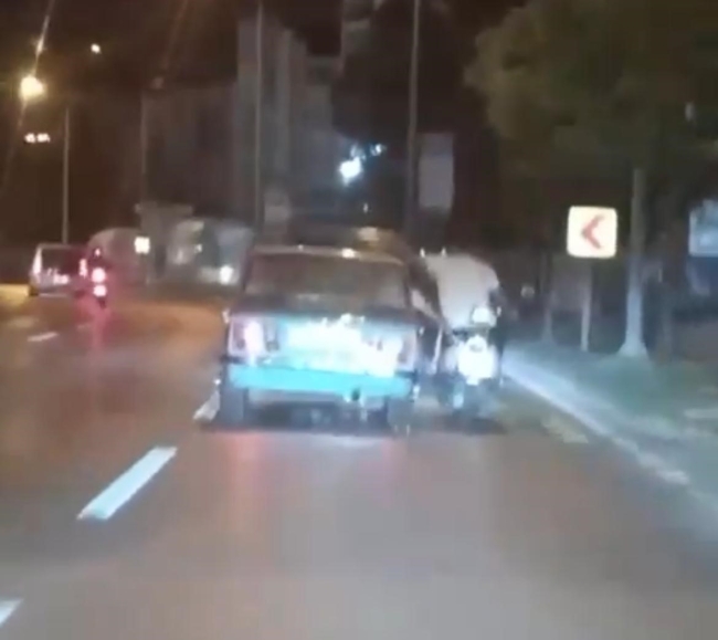 Bursa'da tehlikeli yolculuk