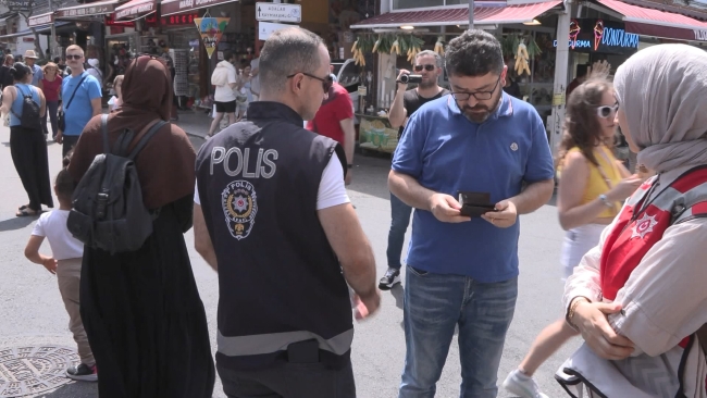 Büyükada'da kaçak göçmen denetimi