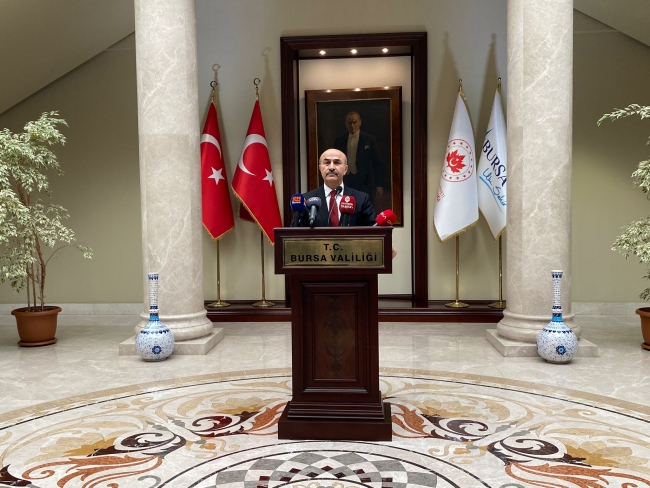 Bursa Valisi Demirtaş törenle karşılandı