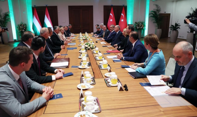 Cumhurbaşkanı Erdoğan, Orban ile görüştü