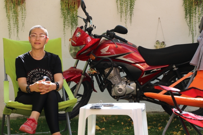 Motosiklet tutkusuyla kanseri yenip dünya turuna çıkmayı planlıyor