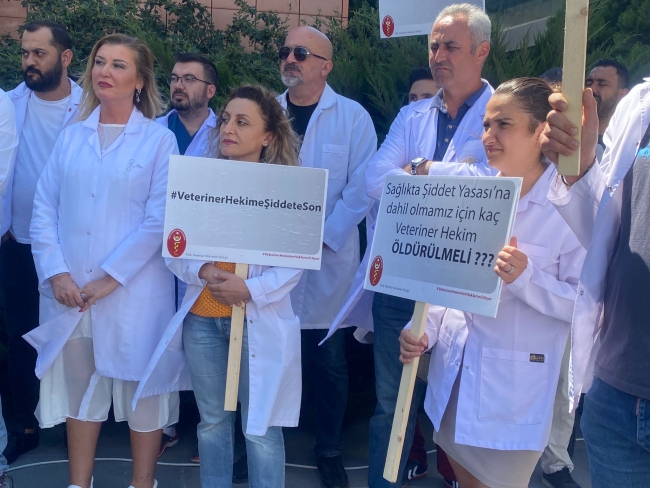 Bursa'da veteriner hekimler iş bıraktı
