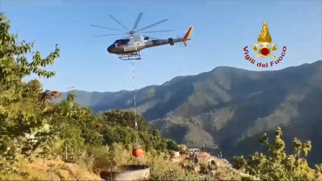 İtalya’da iki bölgede orman yangını