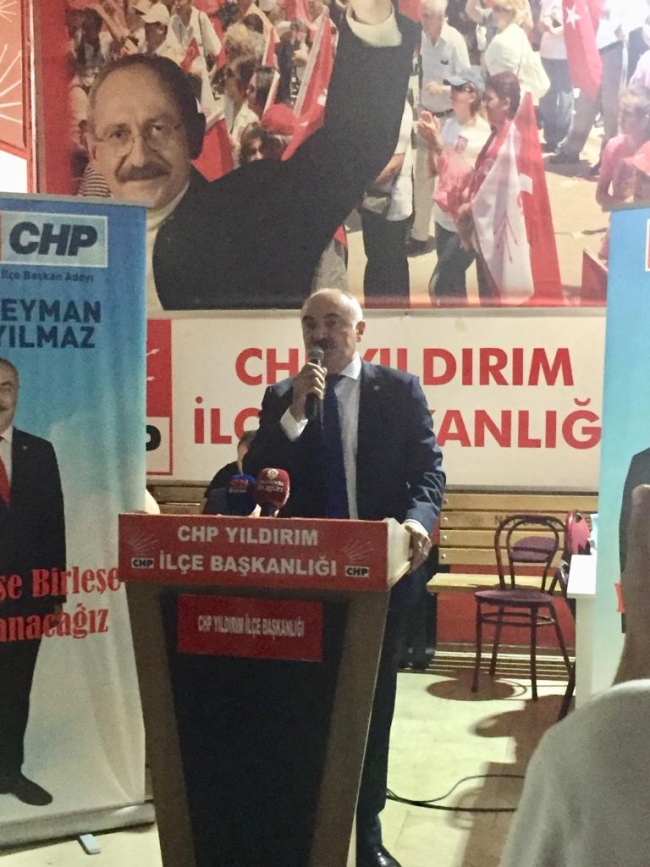 CHP Yıldırım'da Süleyman Ayyılmaz adaylığını açıkladı