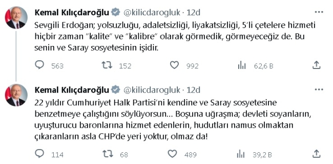 Kılıçdaroğlu: "Devleti soyanların asla CHP'de yeri yoktur"