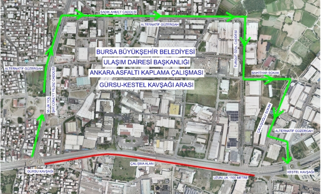 Ankara yolu'nda trafik düzenlemesi