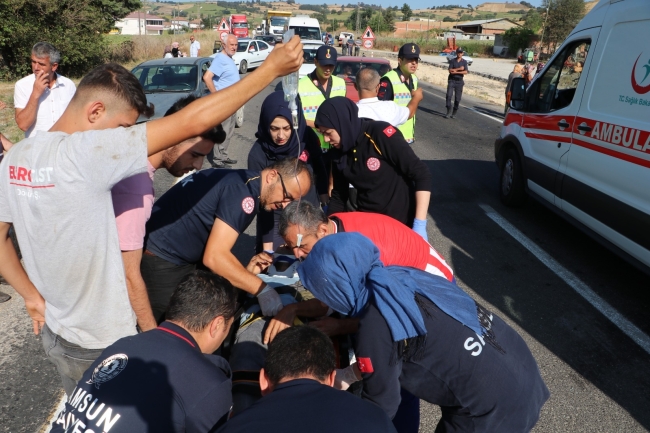 Samsun'da feci kaza! 3'ü çocuk, 7 yaralı