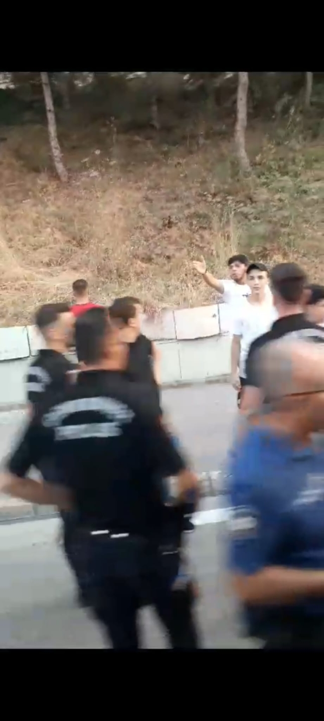 Bursa'da kaza sonrası gergin anlar!
