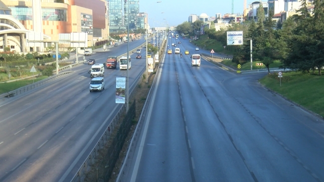 İstanbul'da yollar boş kaldı 