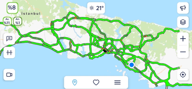 İstanbul'da yollar boş kaldı 