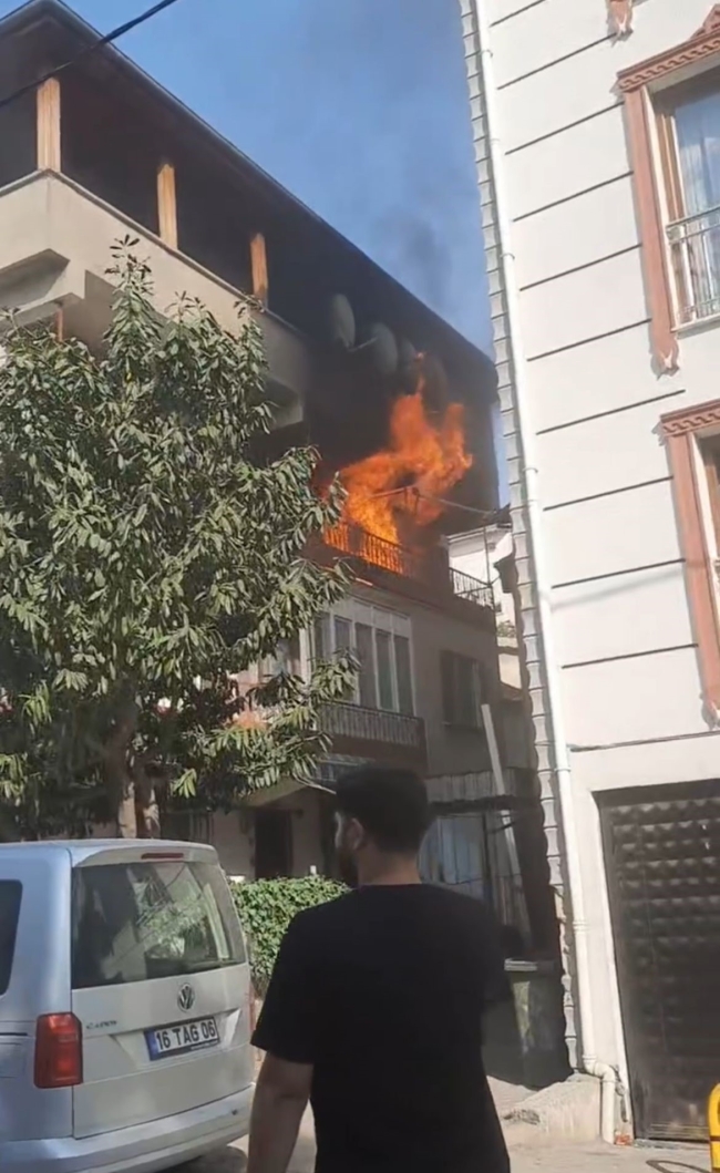 Bursa'da yangın paniği