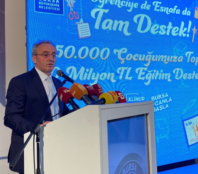 Bursa Büyükşehir'den eğitime tam destek