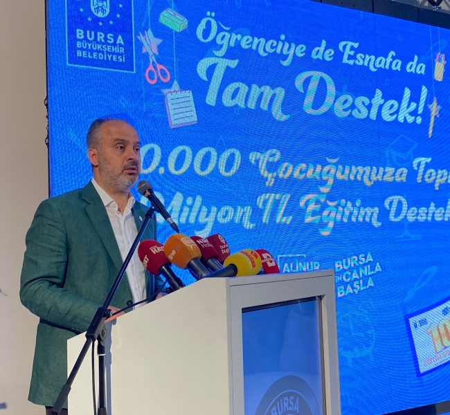 Bursa Büyükşehir'den eğitime tam destek