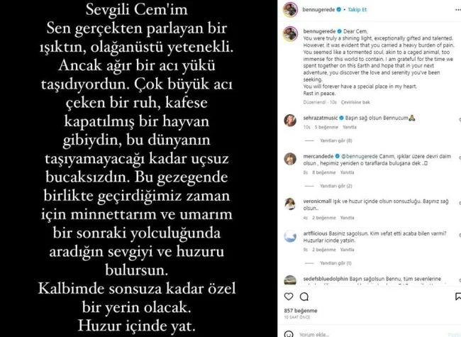 Gerede'nin eski eşi Cem Büyükhanlı vefat etti