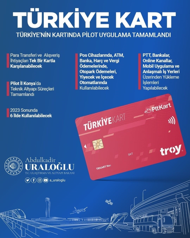 Bakan Uraloğlu duyurdu: 'Türkiye Kart' geliyor!