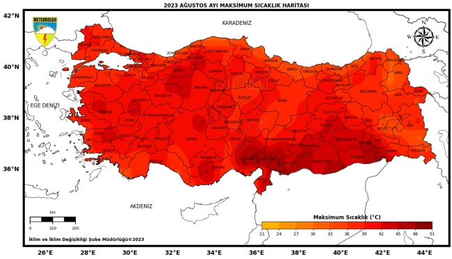 Son 53 yılın en sıcak ikinci ağustosu! iki bölge rekor kırdı