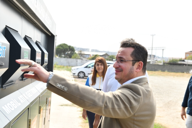 Mustafakemalpaşa'ya mobil atık merkezi