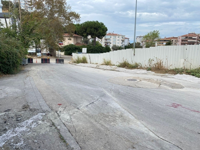 Mudanya'da inşaat tehlikeye yol açtı!