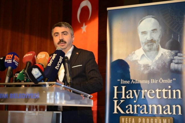 Prof. Dr. Hayrettin Karaman'a vefa günü