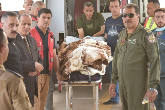 Irak'ta yangın faciası: 20 yaralı Türkiye'ye getirildi