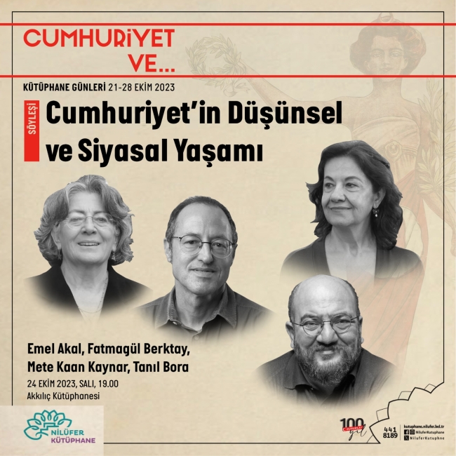 Nilüfer Kütüphane Günleri’nde Cumhuriyet ele alınacak