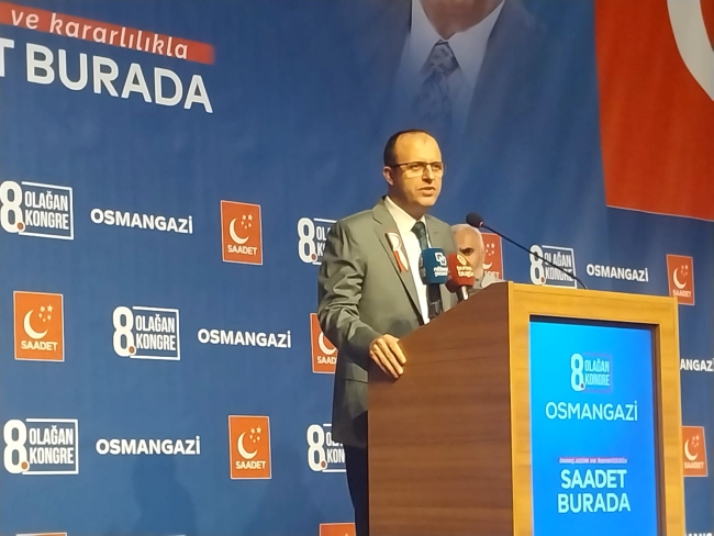 Saadet Partisi Bursa'da 8. Olağan Kongresini gerçekleştirdi