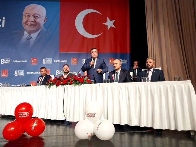 Saadet Partisi Bursa'da 8. Olağan Kongresini gerçekleştirdi